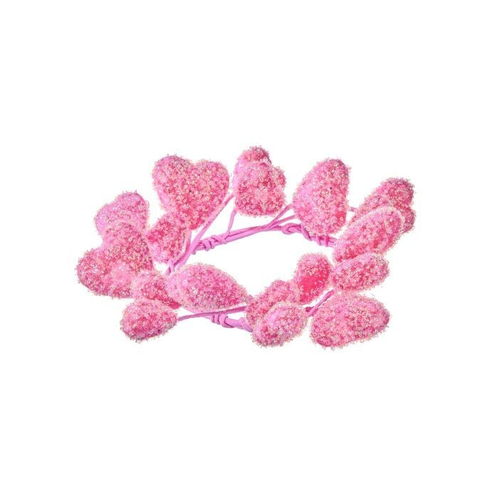 10" Ir Sprinkle Heart Candlering 4.5"Id