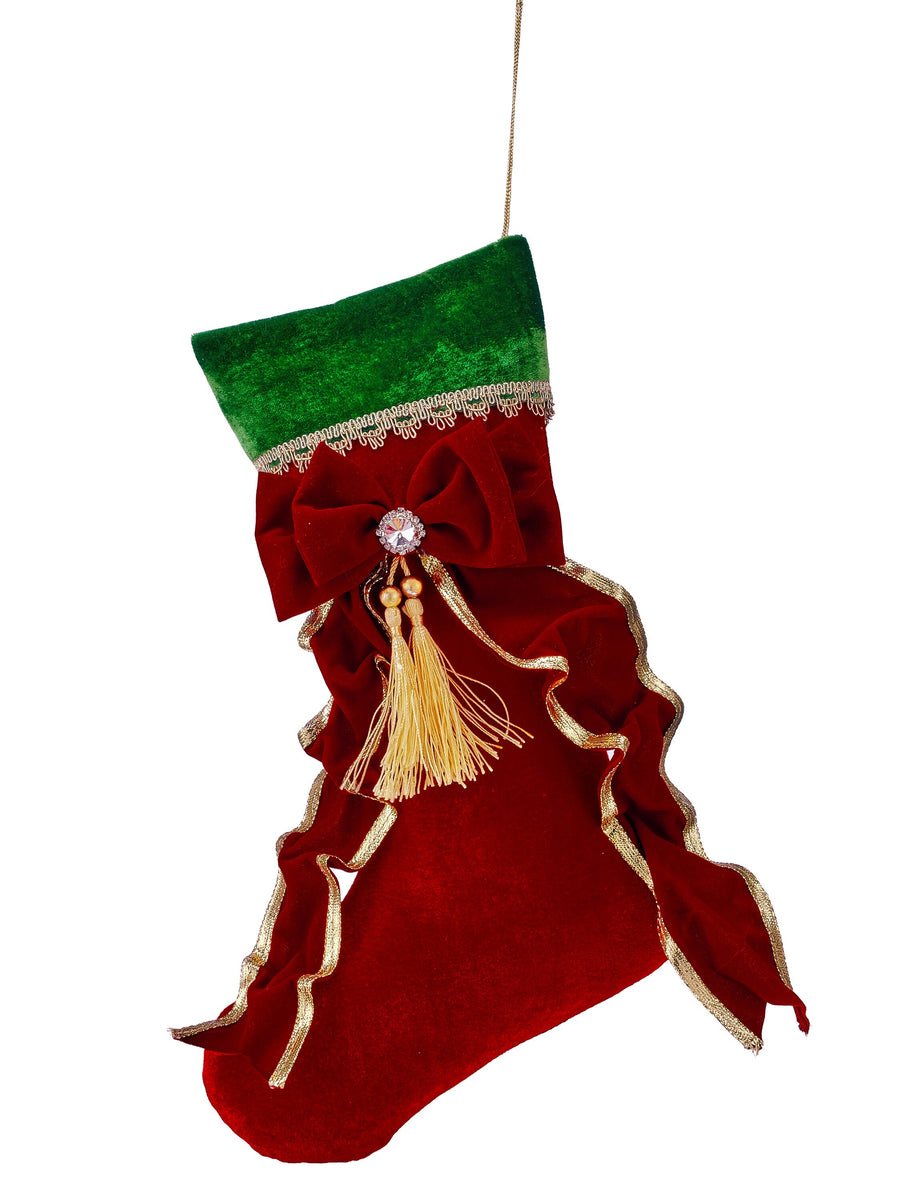 13" Velvet Stocking Ornament