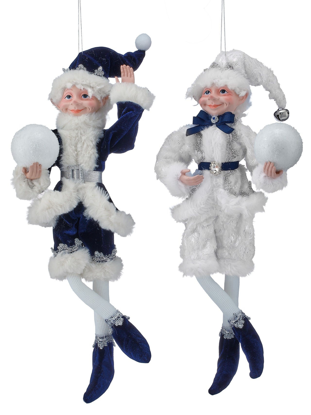 17" Resin Glacier Ridge Pixie Elves 2/Ast
