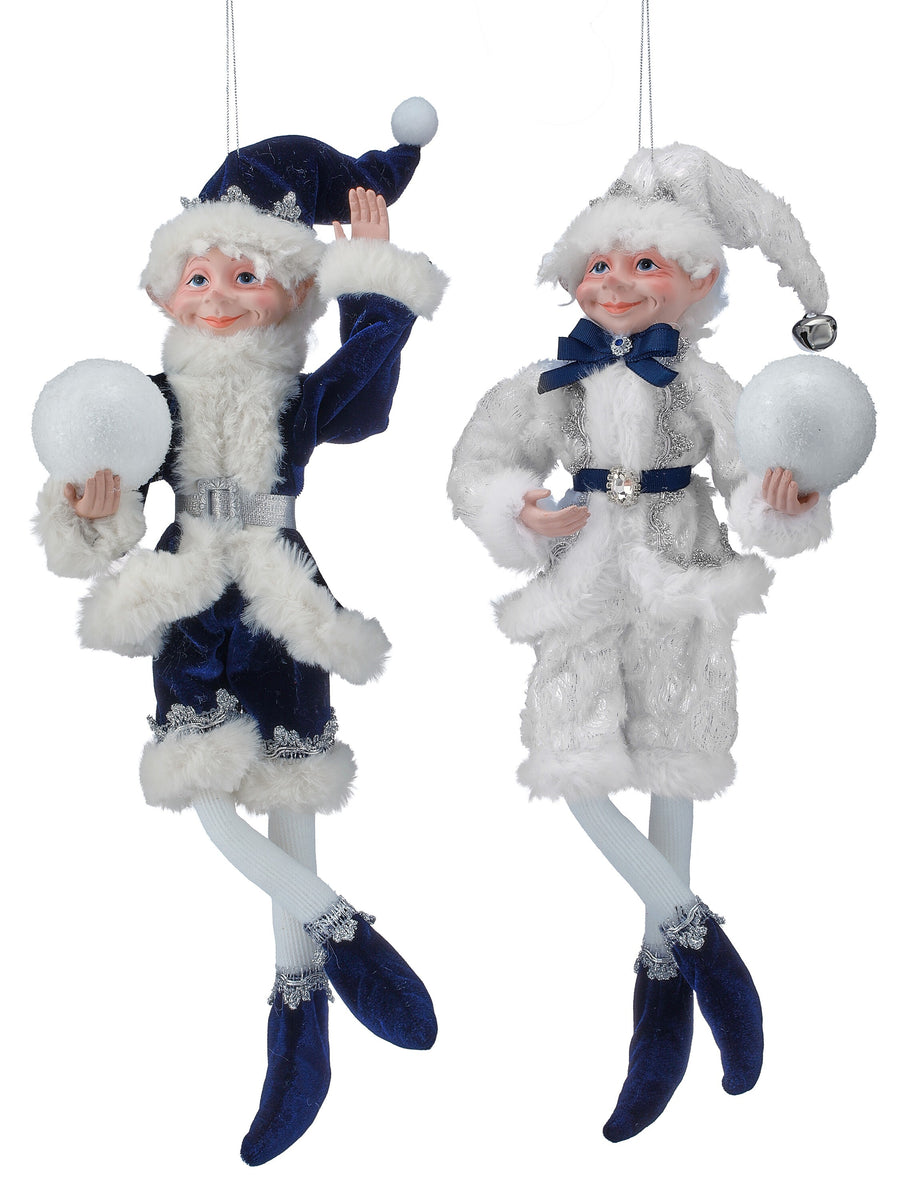 17" Resin Glacier Ridge Pixie Elves 2/Ast