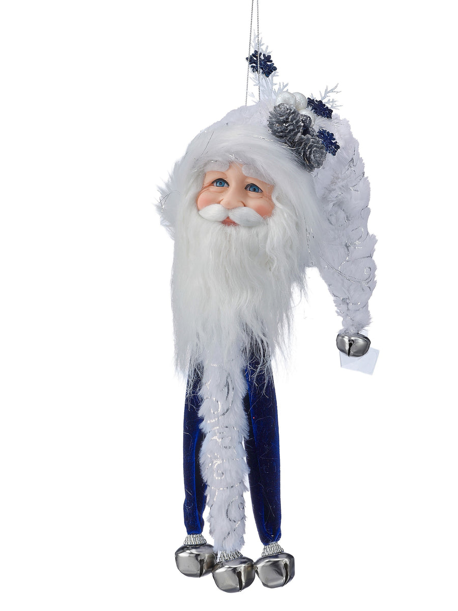 12" Glacier Ridge Santa W/Bells Ornament