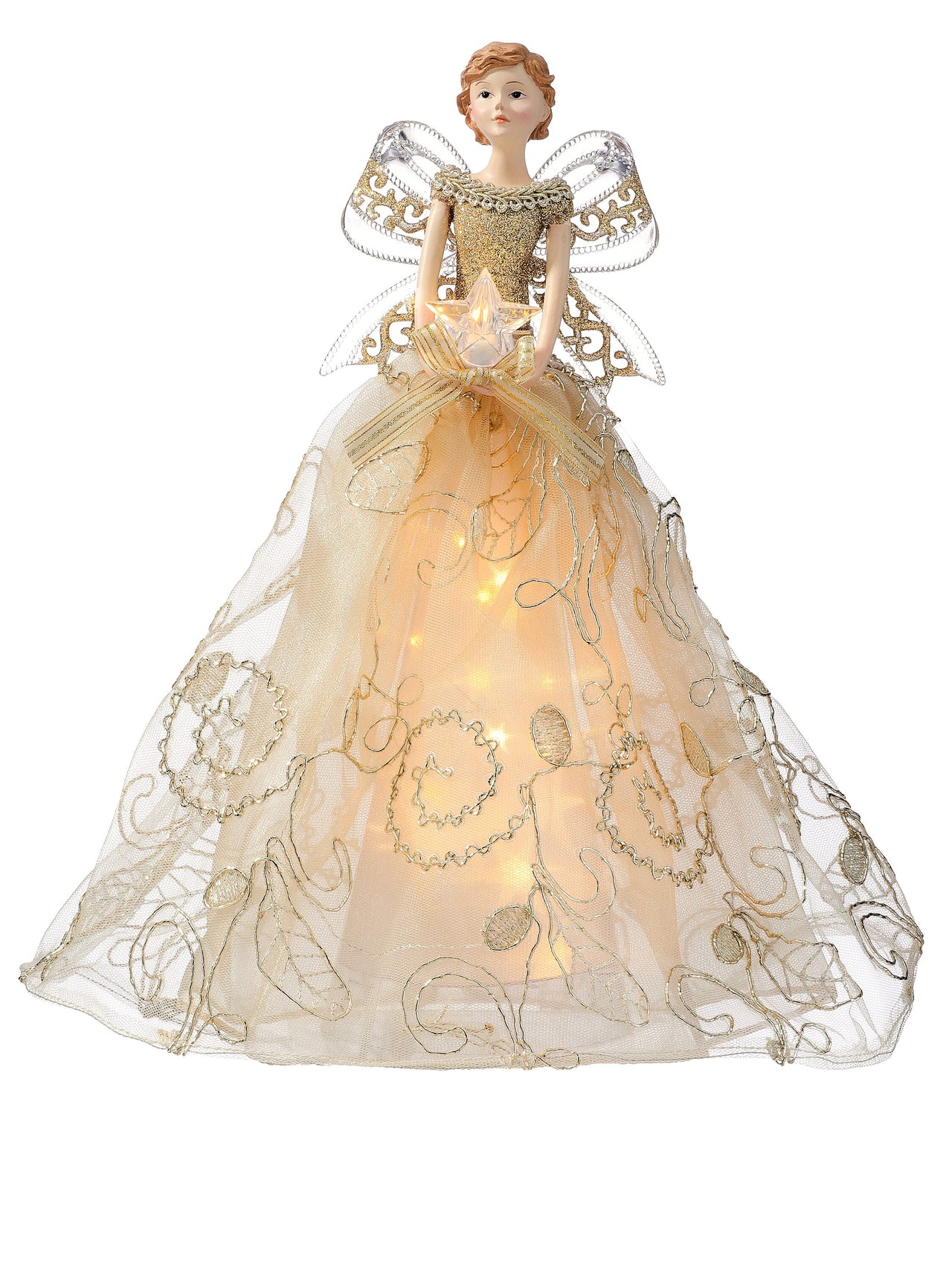 12" Led/Bty/Tmr Starlite Angel