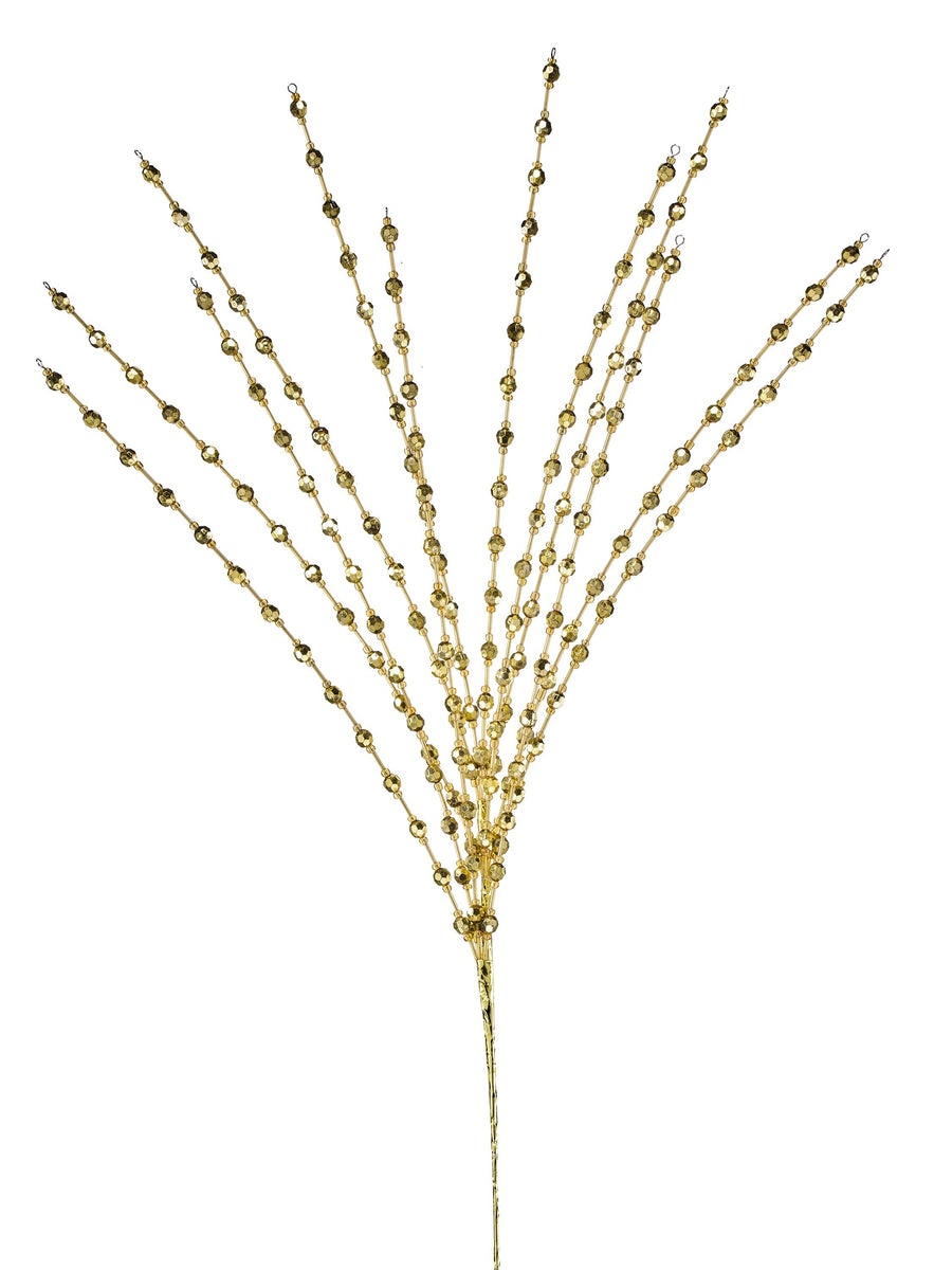 24" Irridescent Hanging Bead Spray