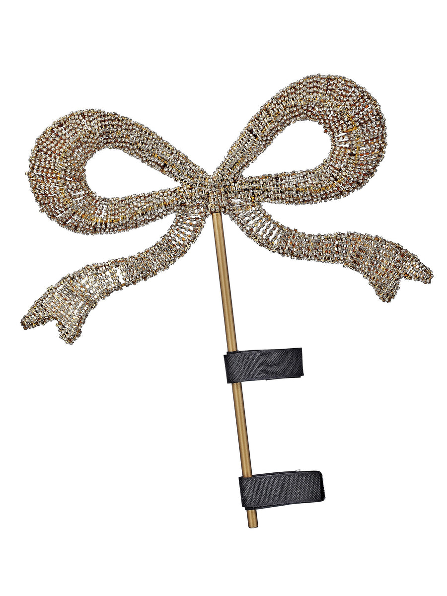16" Jewel/Wire Gift Bow Tree Topper
