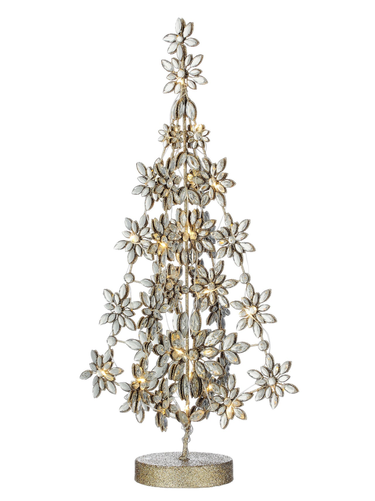 22" Led/Bty/Tmr Jewel Tree