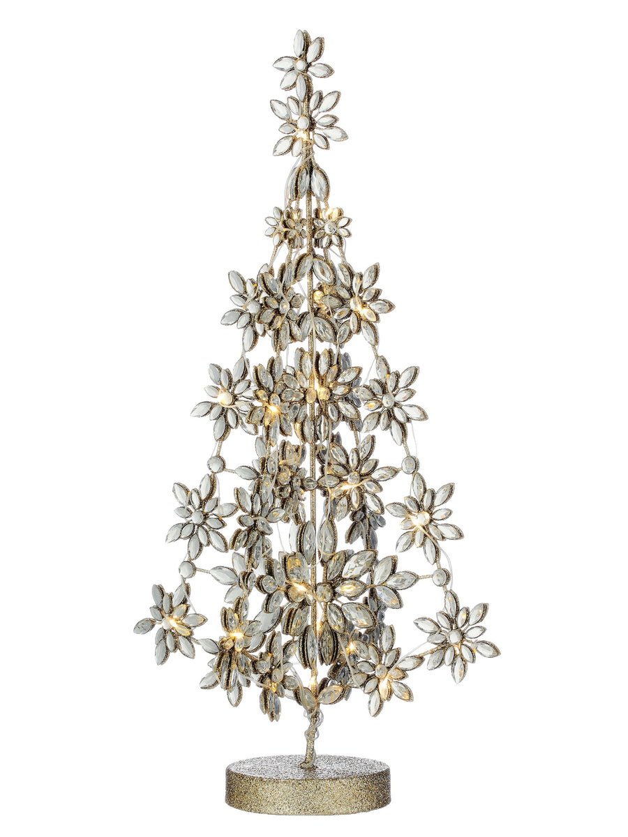 22" Led/Bty/Tmr Jewel Tree