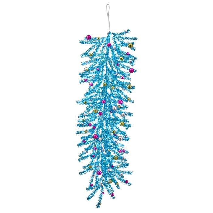 48" Tinsel/Ball Garland