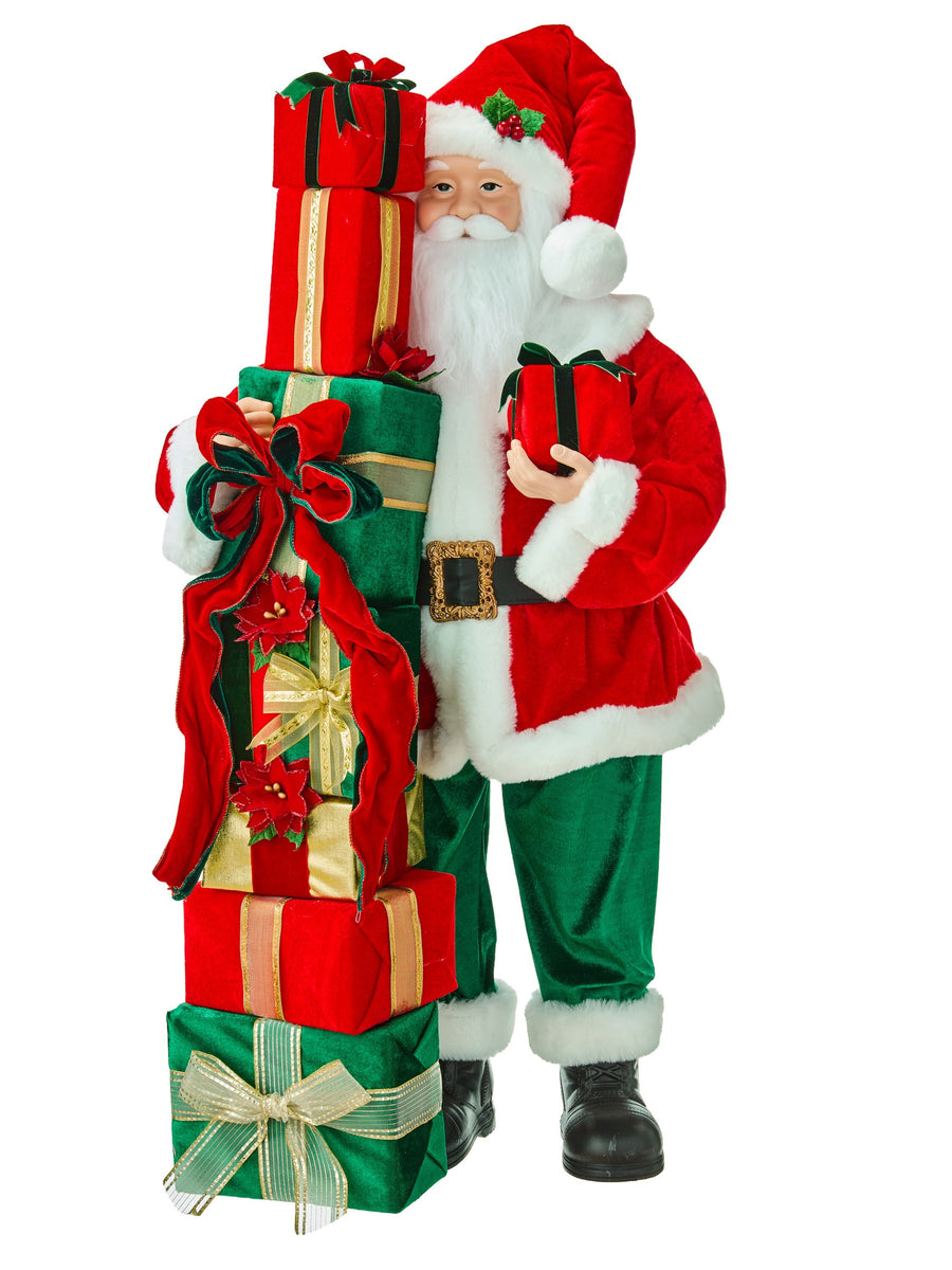 36" Santa W/Package Stack