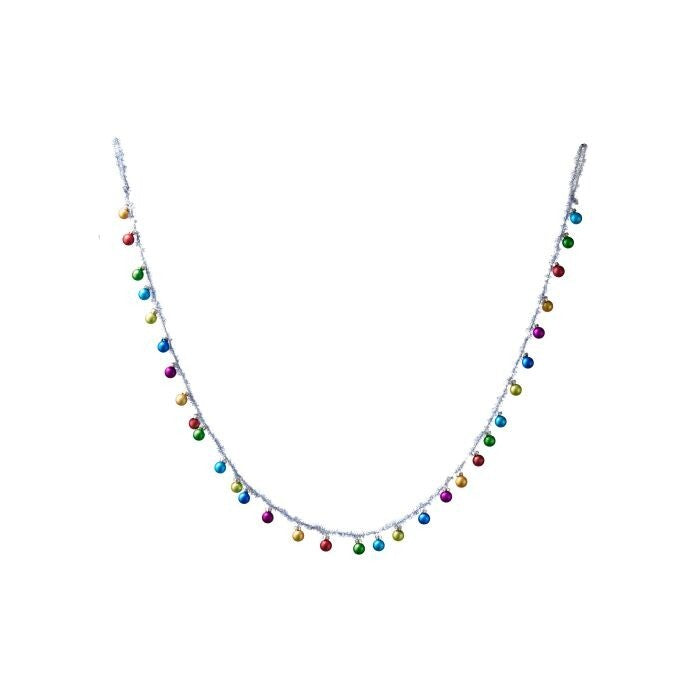 60" Tinsel W/Ball Retro Garland