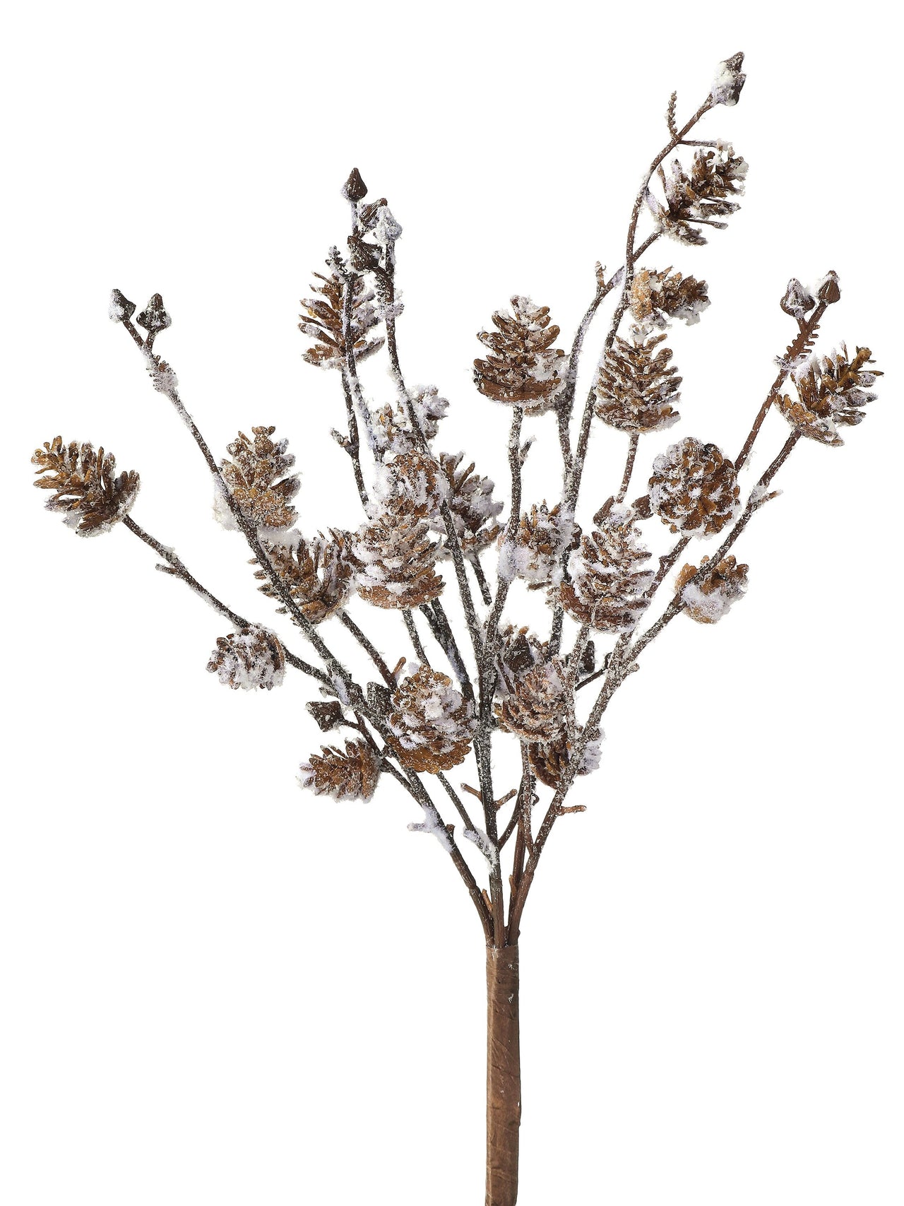 16" Snow Covered Cone Bush