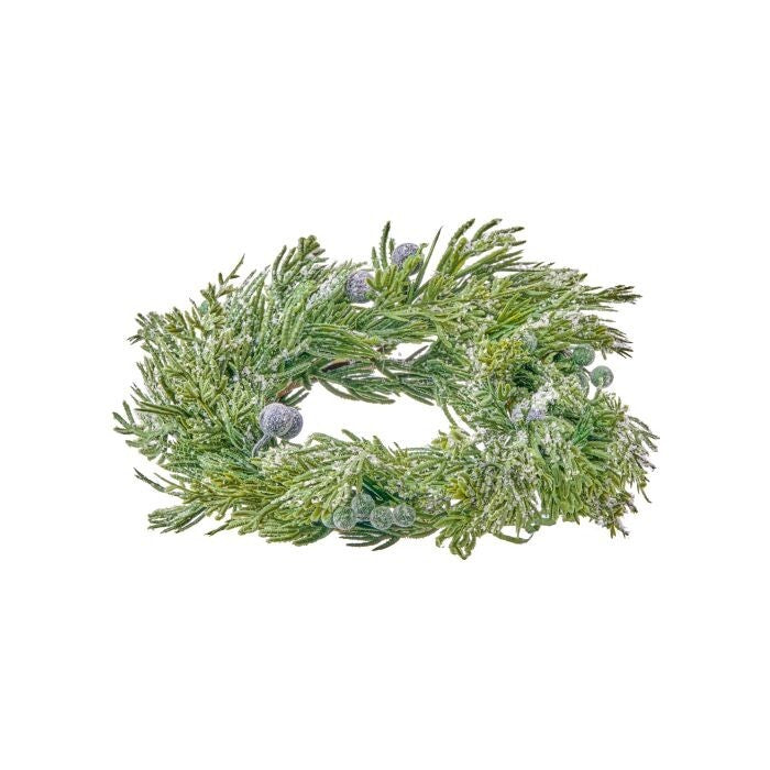 8" Fstd Cedar Berry Candle Ring 4"Id