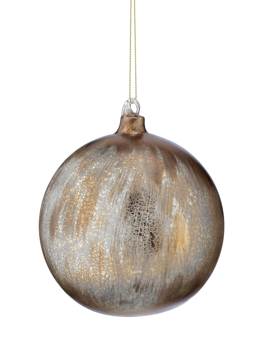 5" Antique Glass Ball Ornament