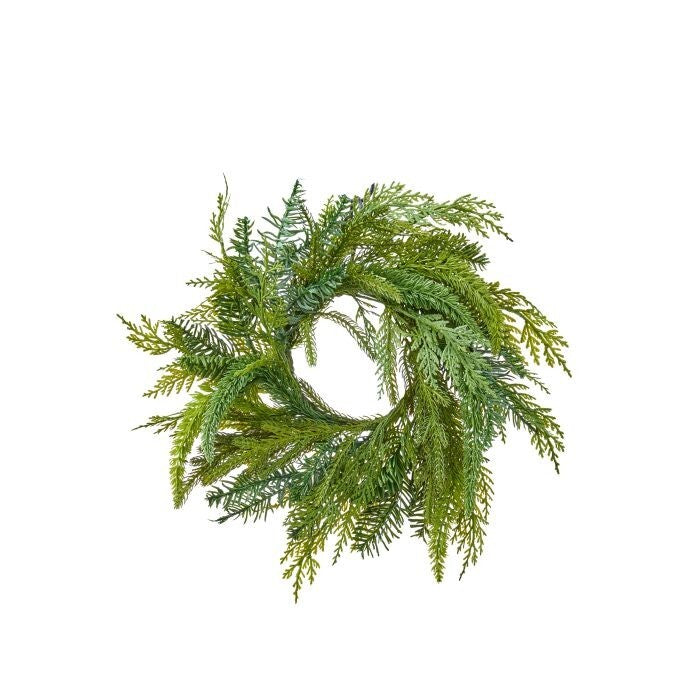 14" Uv N Touch Mixed Egreen Candlering 4.5Id