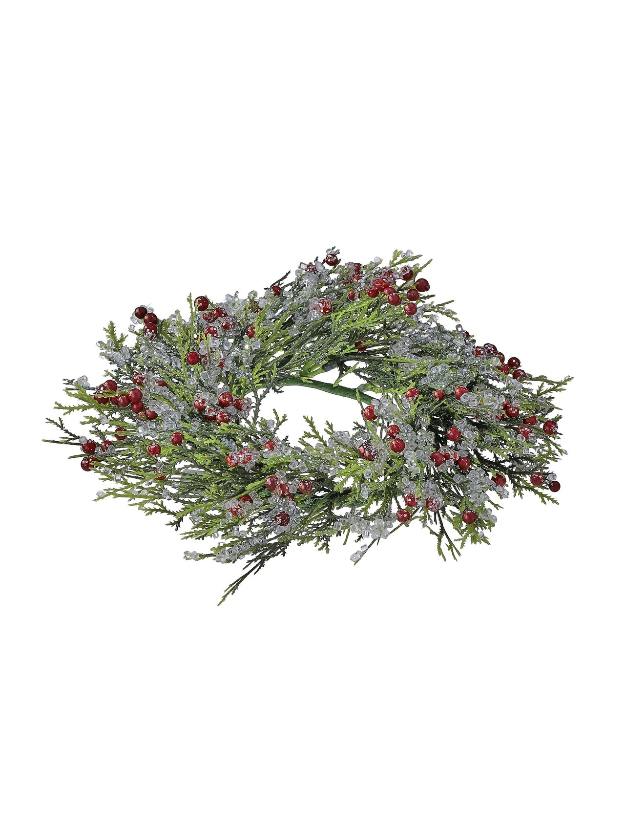 9" Mini Iced Berry Candle Ring 3.5"Id
