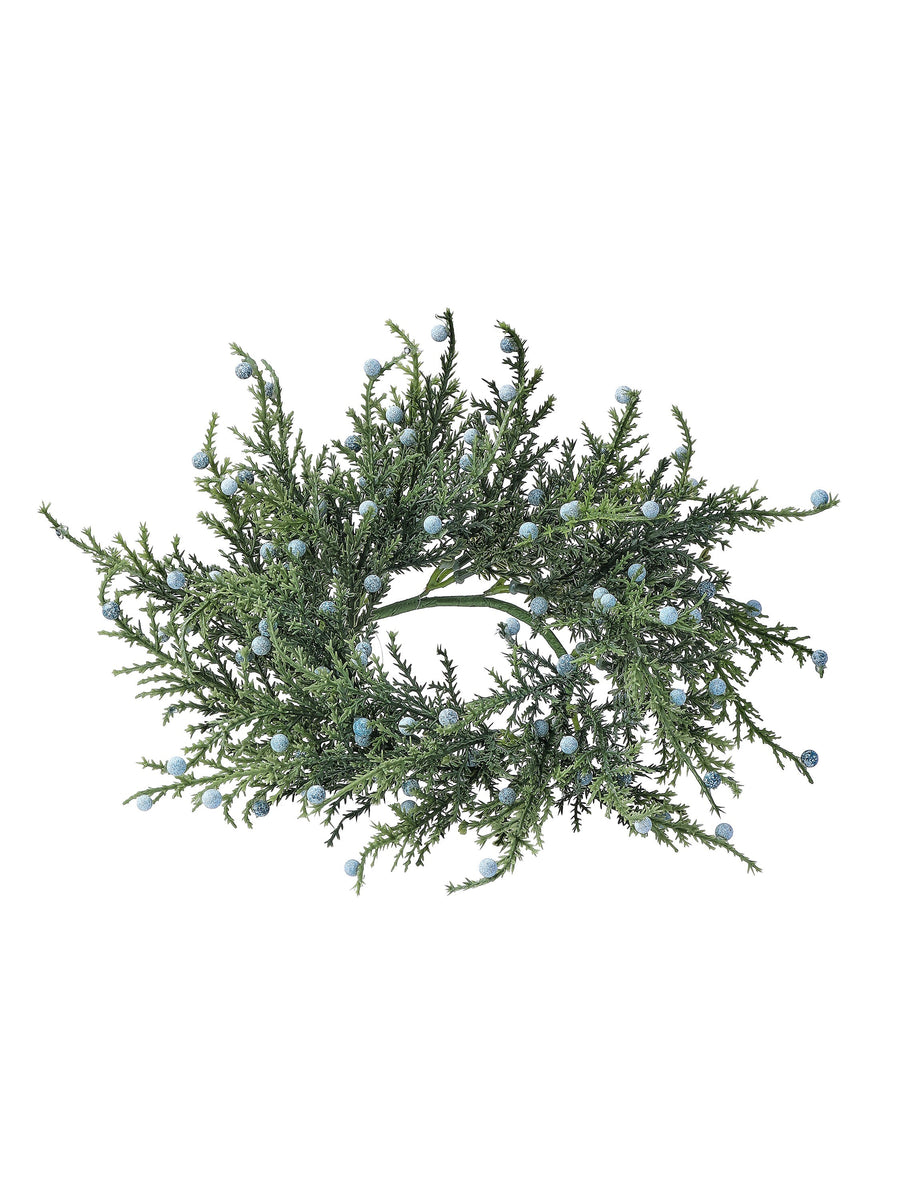 9" Juniper Berry Candle Ring 3.5"Id
