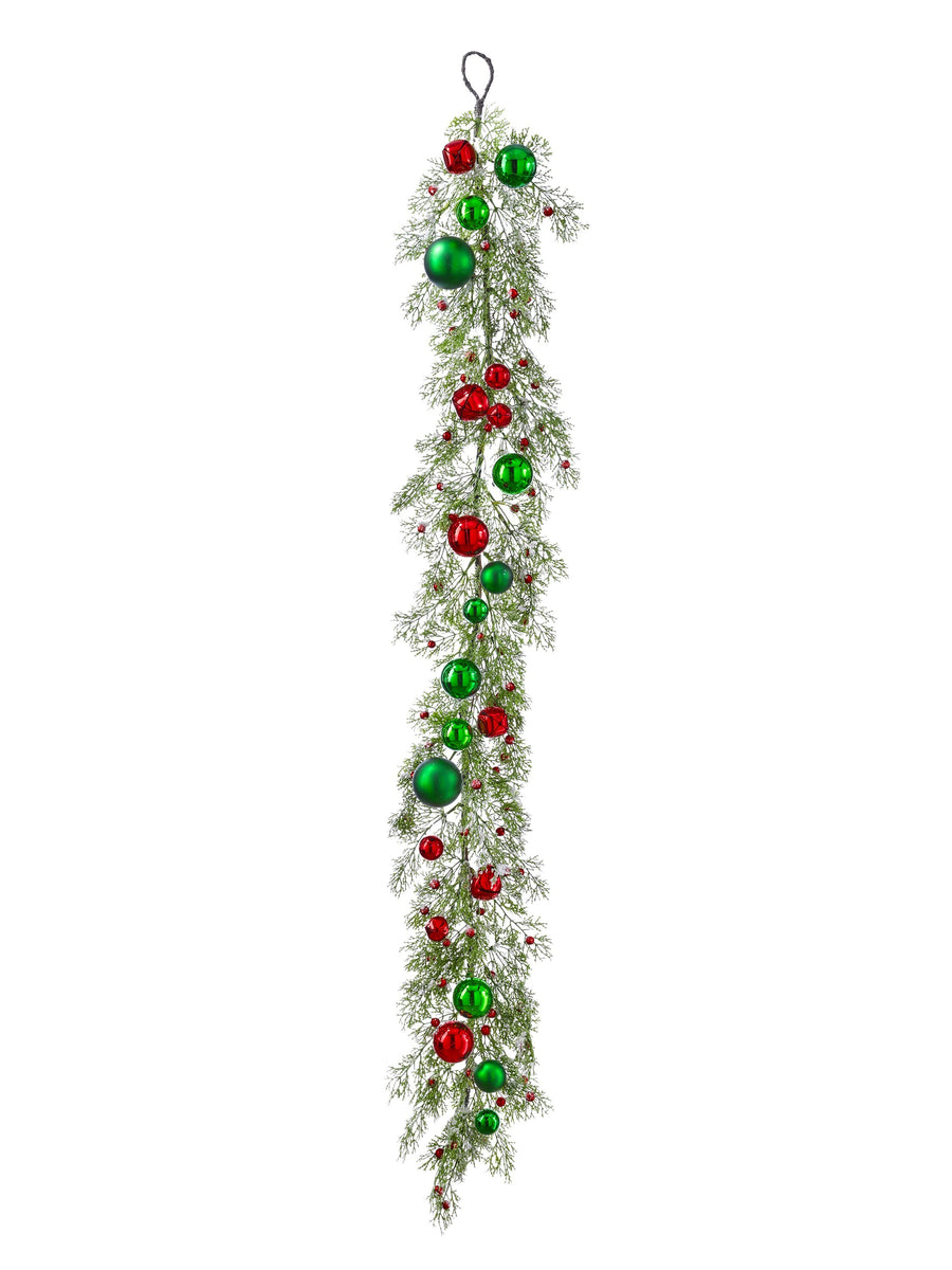 48" Jingle Bell /Ball/Cedar Garland