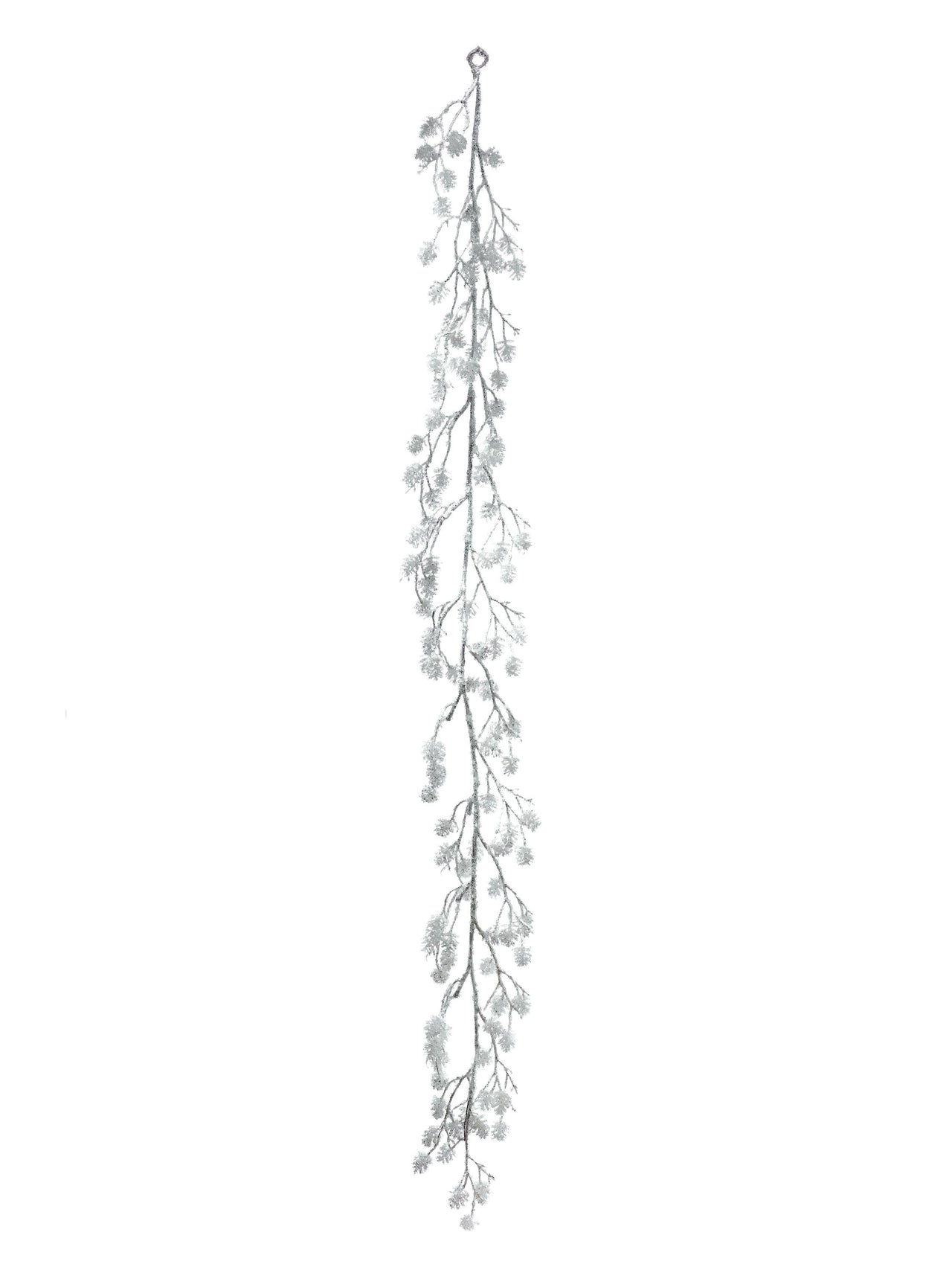 60" Iced Glittery Pine Cone Garland
