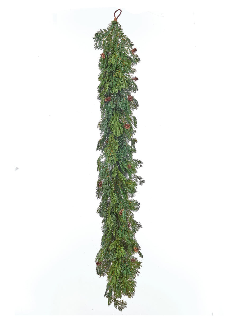60" Uv Hemlock Garland