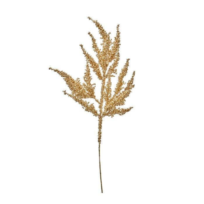 24" Metallic Marsh Berry Spray