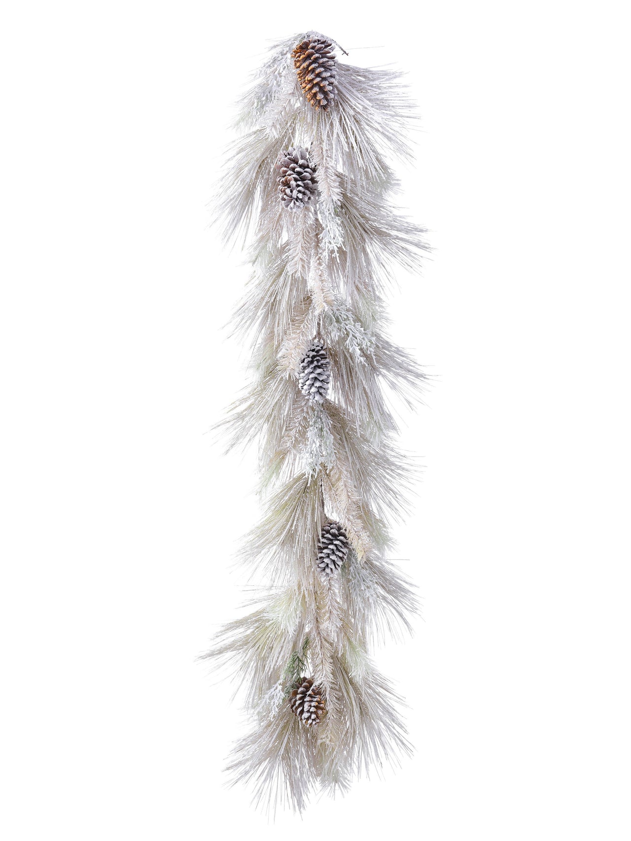 60" Snow Winter Mountain Garland