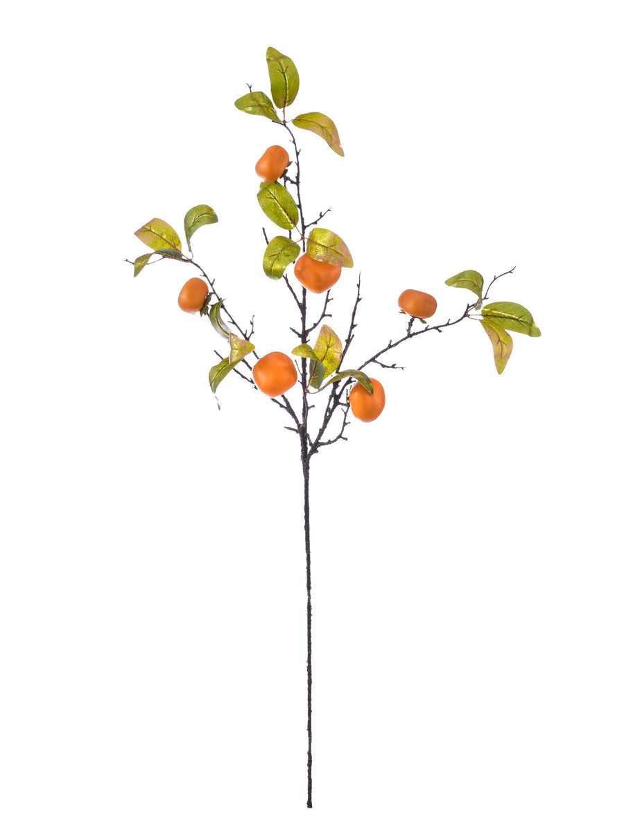36" Southern Gilded Persimmon Spray