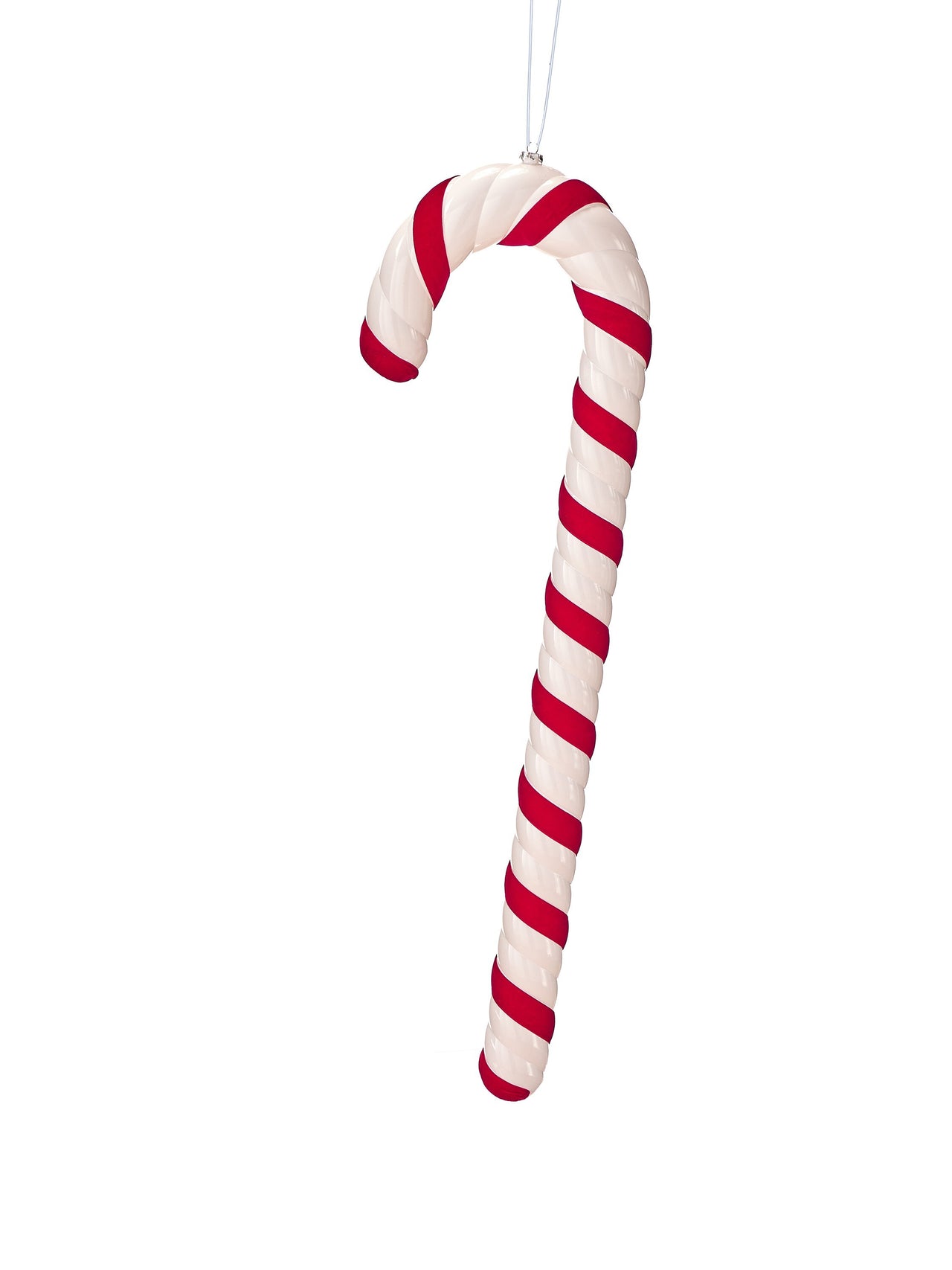 36" Vp "Ceramic"Velvet Candy Cane