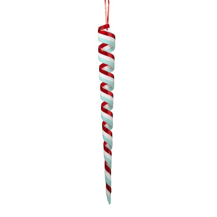 18" Plstc Spiral Ribbon Candy Ornament