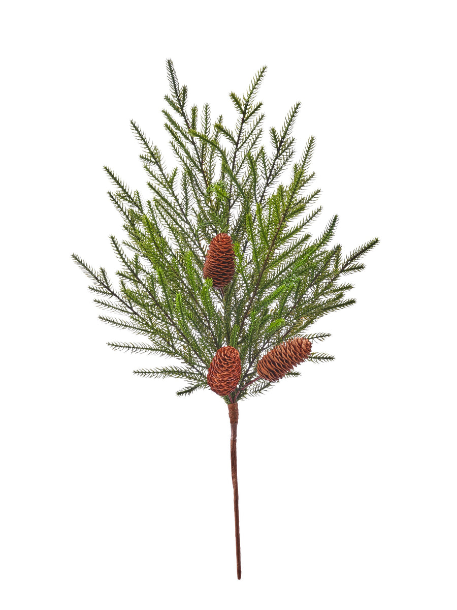 24" Just Cut Mini Fir /Cone Spray
