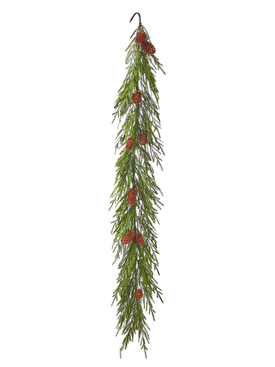 60" Just Cut Mini Fir /Cone Garland