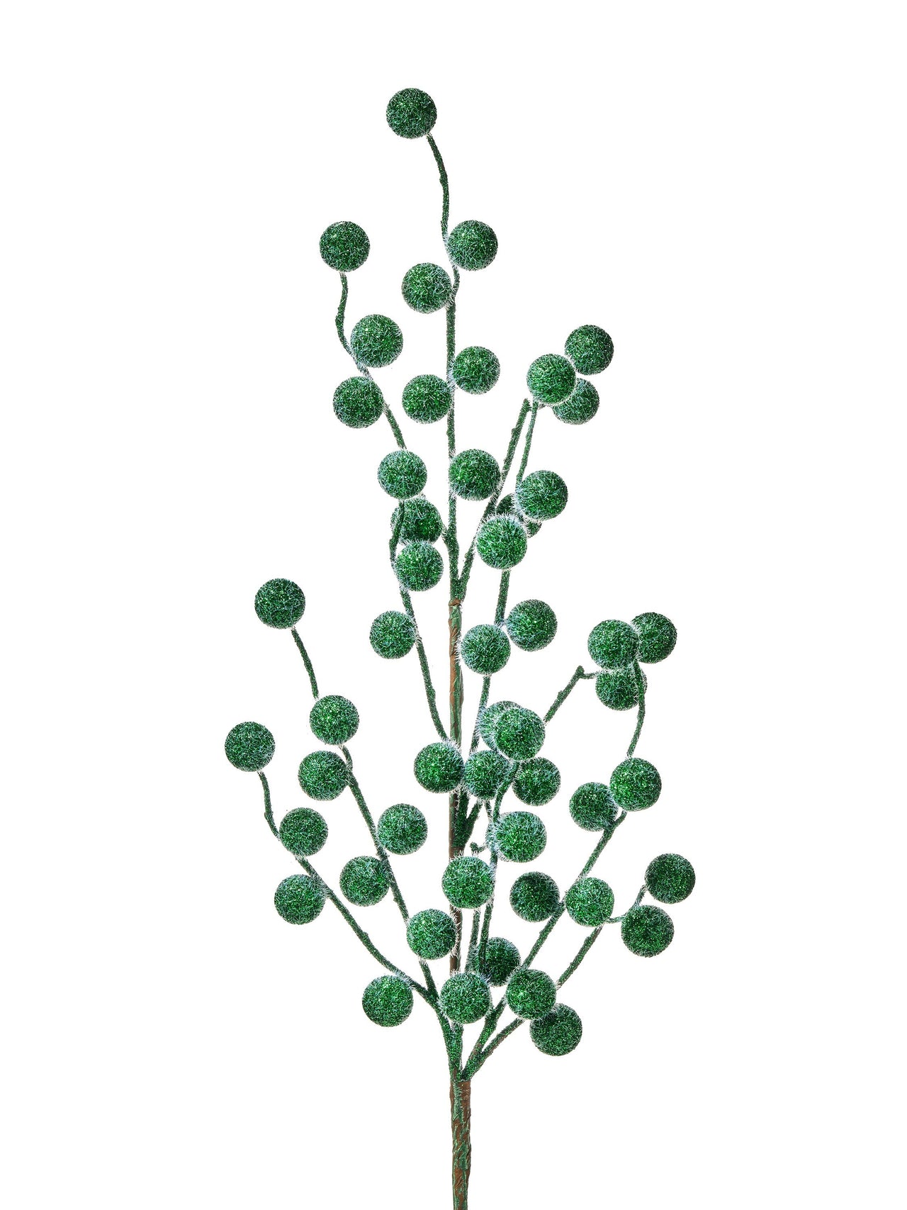 25" Sugar Flocked Berry Spray