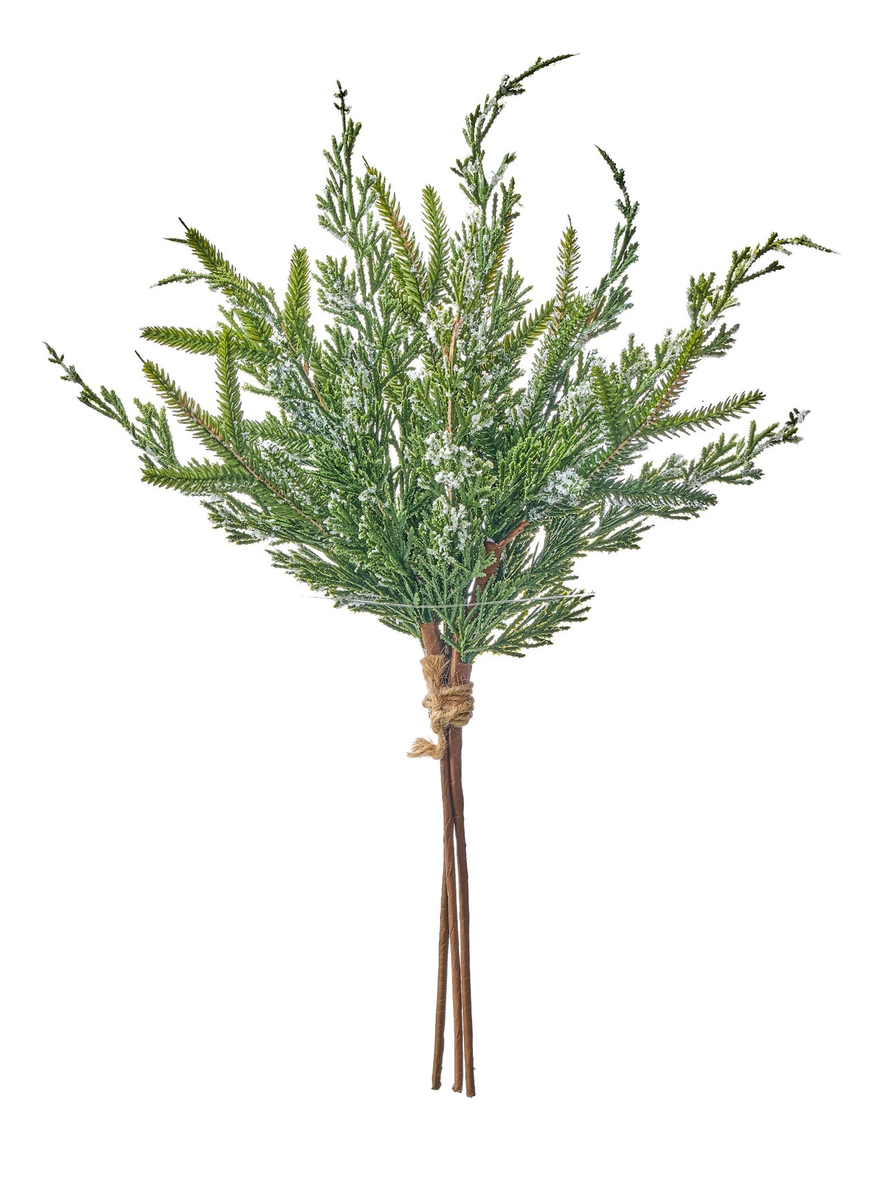 18" Mini Fir /Cedar Evergreen Bundle W/Ice