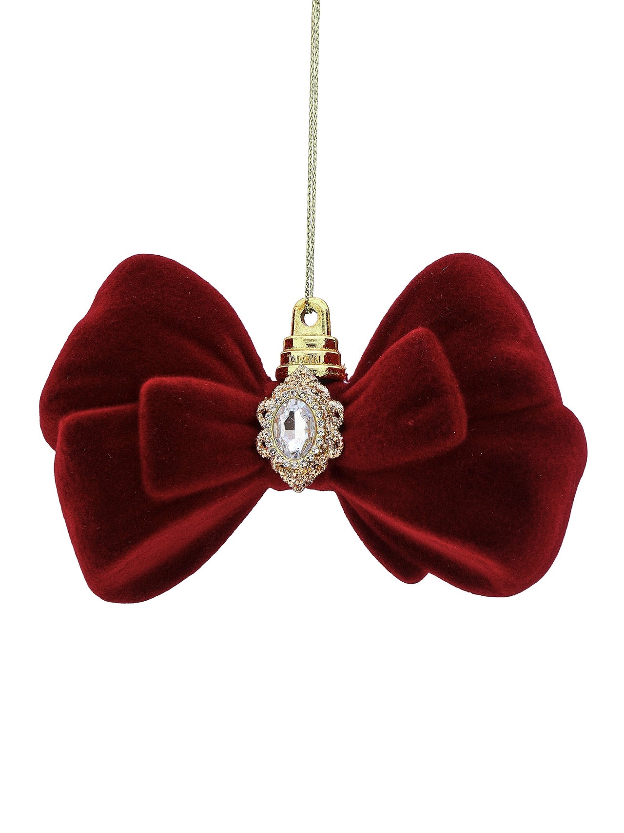 5" Flocked Vp Bowtie W/Jewel