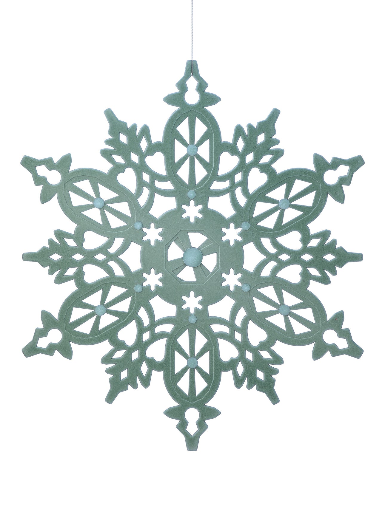 24" Flocked Snowflake