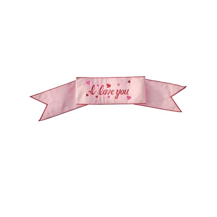 6X44" "I Love You" Fabric Banner