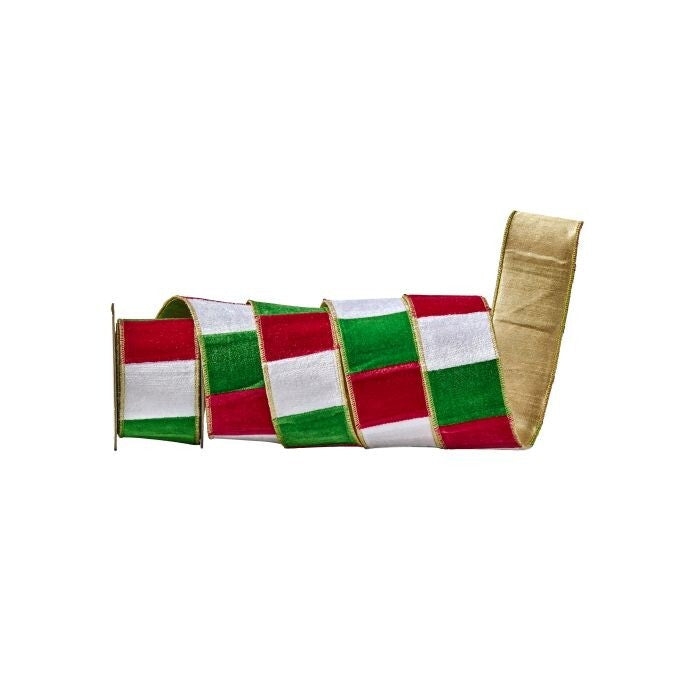 2.5"X5Y Christmas Stripe Ribbon