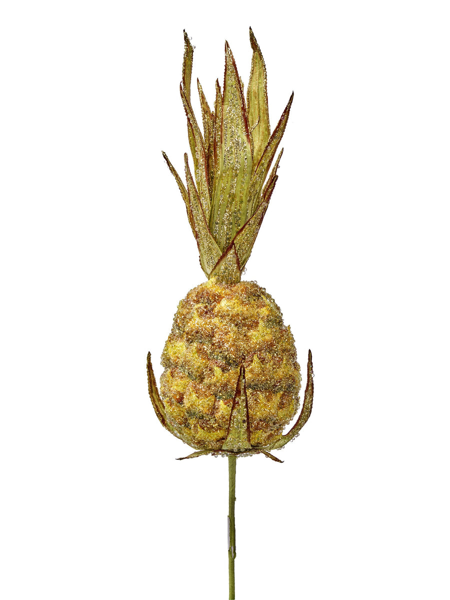 18" Glitter Jewel Pineapple Stem