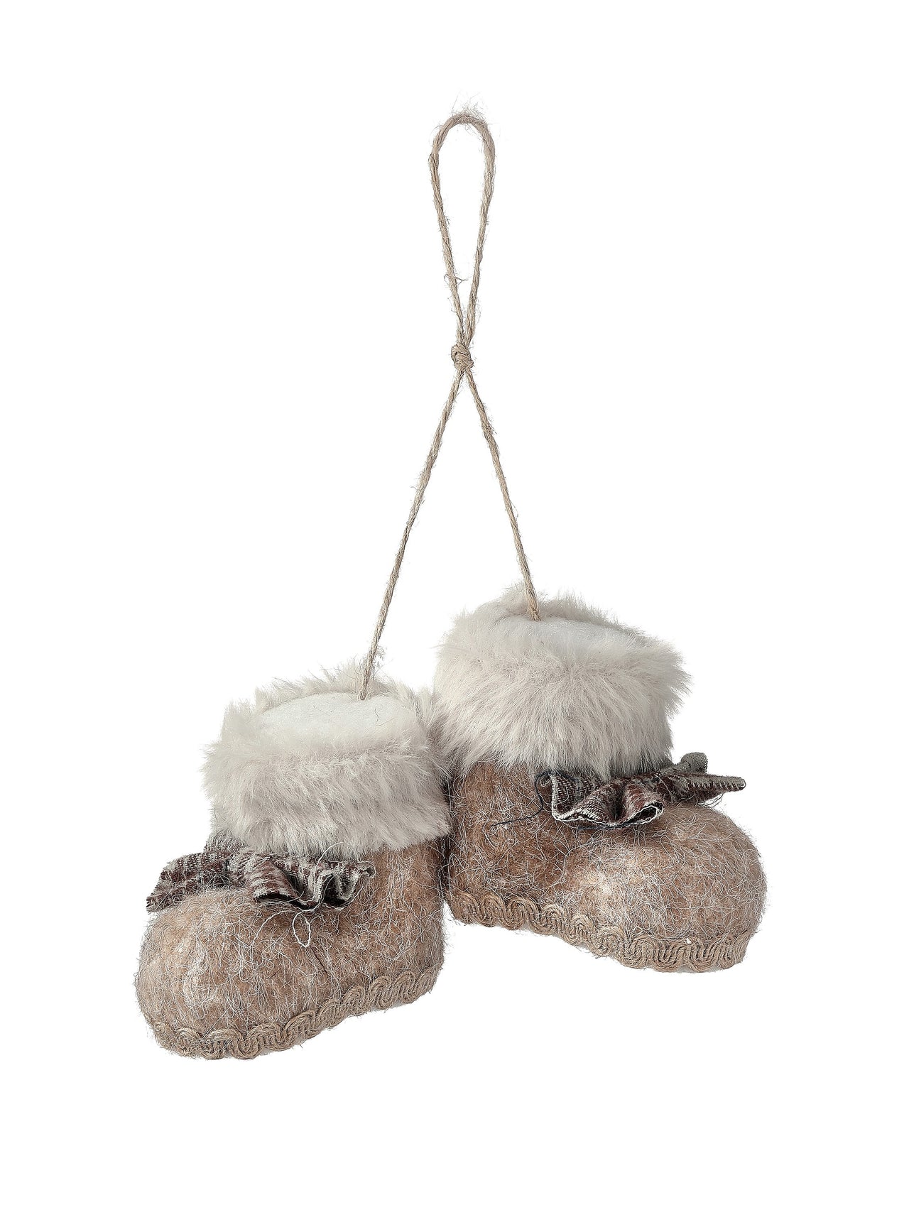 3" Felt Pair Of Snow Boots Ornament