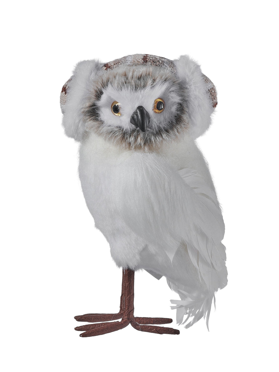 7.5" Winter Warmth Forest Owl