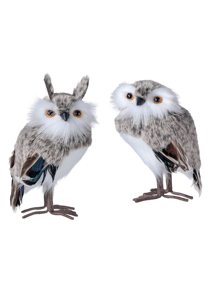 7.5" Fur/Feather Forest Owl 2/Ast