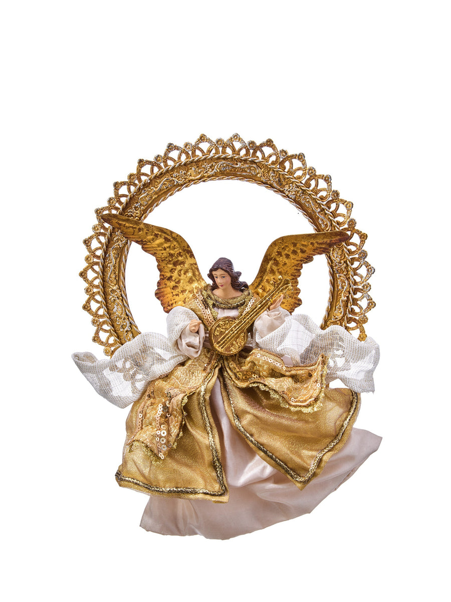 12"Hanging Angel W/Halo/Mandolin