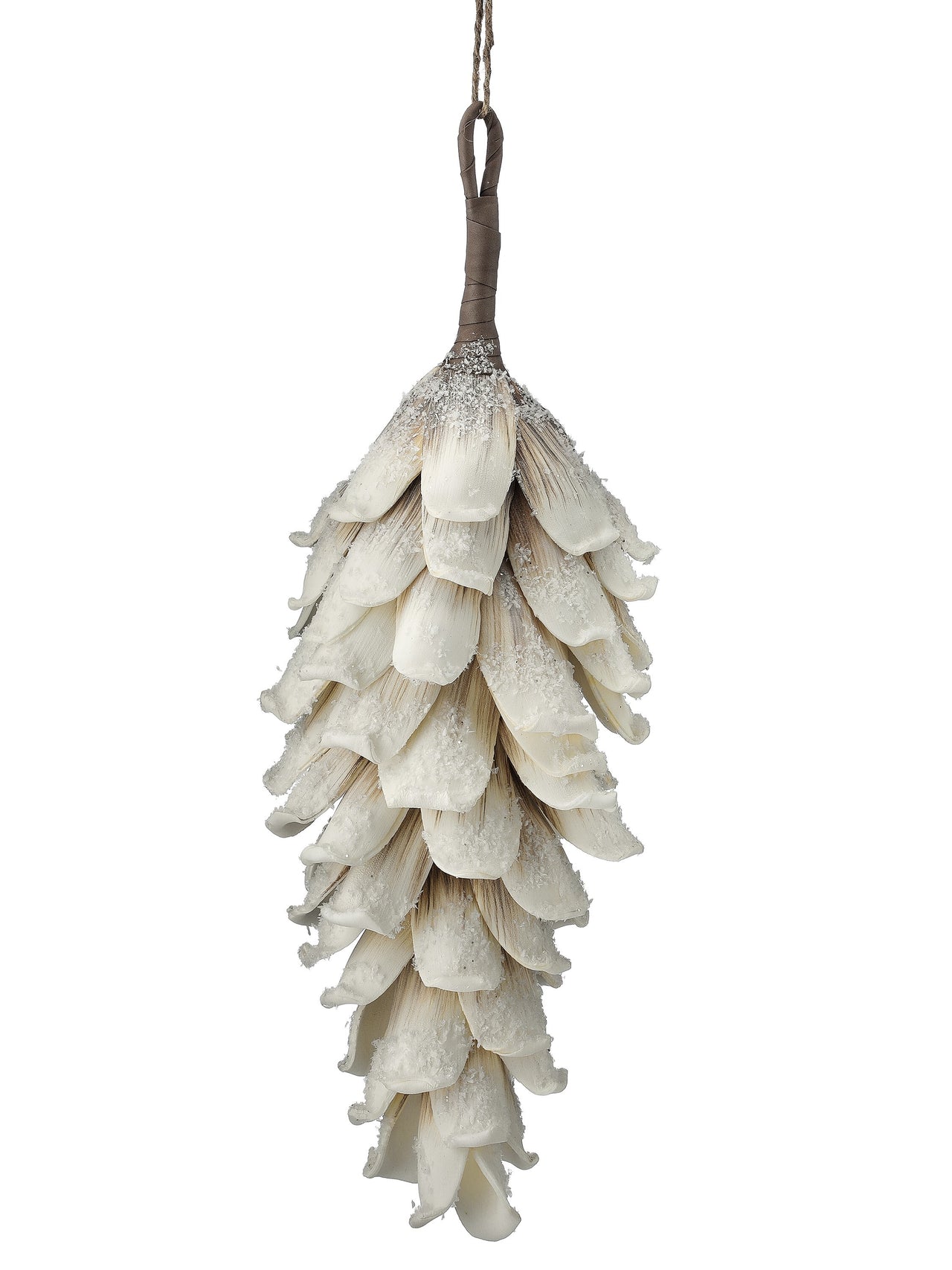 21" Frosted Foam Pinecone Ornament