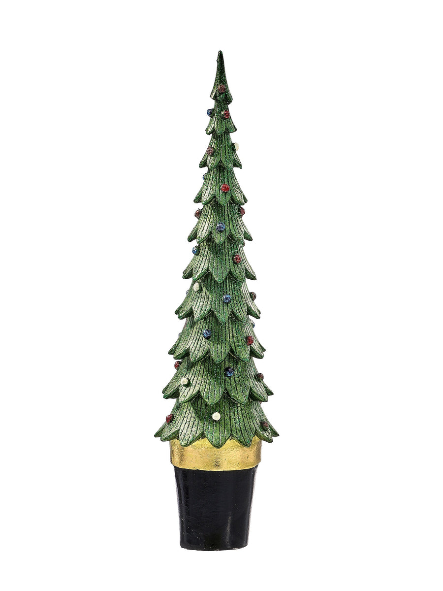 13" Resin Slim Tannenbaum Tree