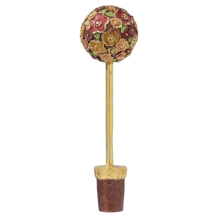 10" Resin Beaded Petals Topiary Tree