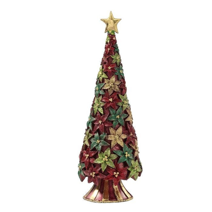13" Resin Stargazer Blossom Cone Tree