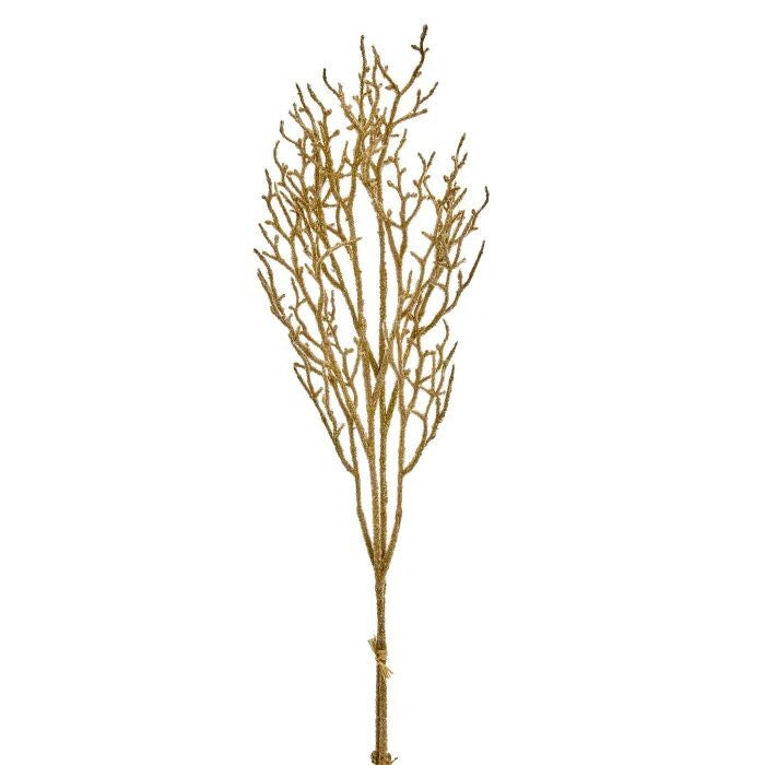 37" Metallic Beaded Birch Spray X2
