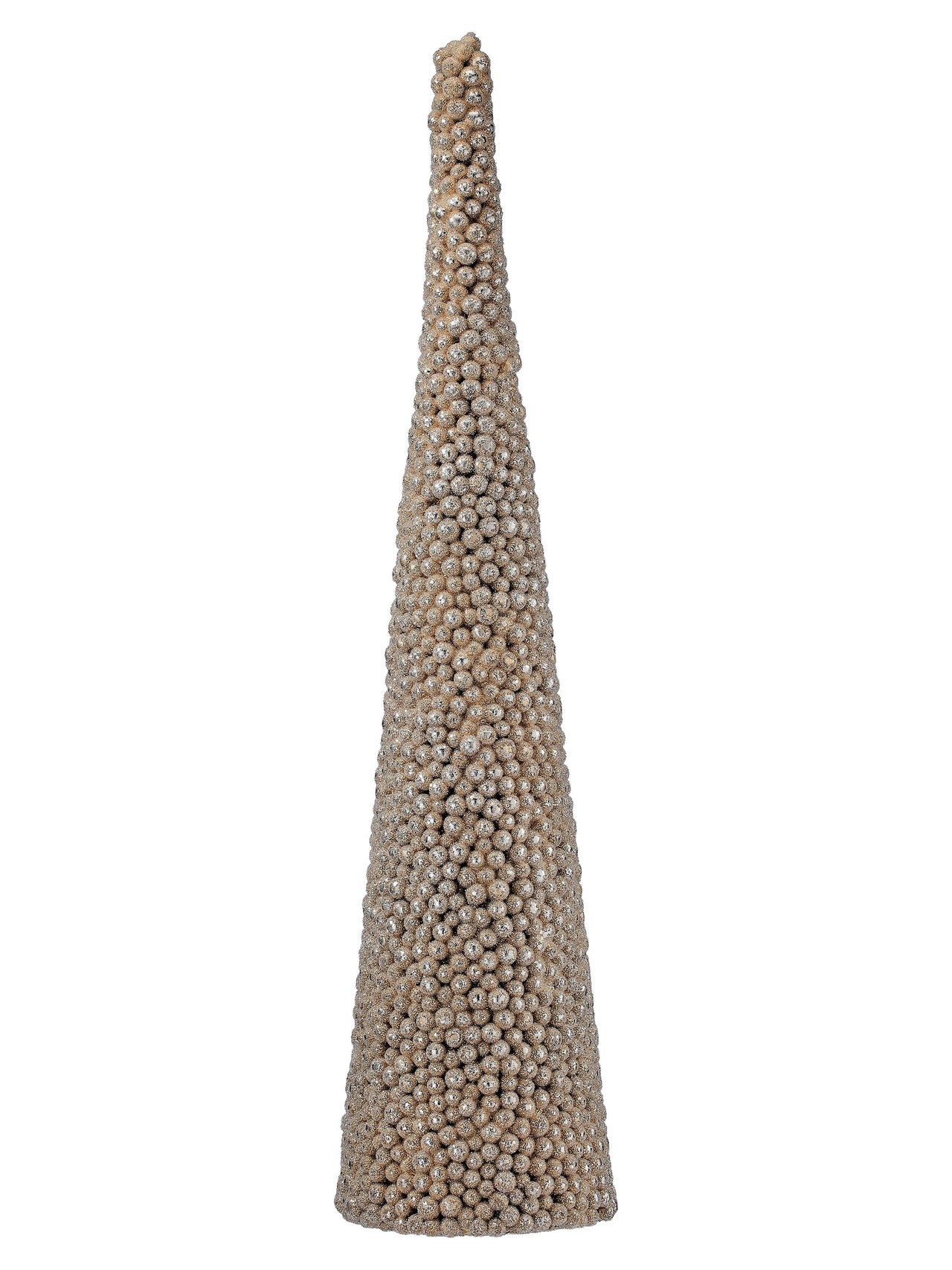 24" Beaded Glitter Berry Cone Tree