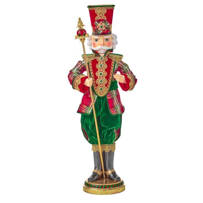 38" Resin/Fabric Royal Christmas Nutcracker