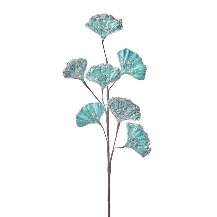 29" Pearl Scallop Leaf Spray