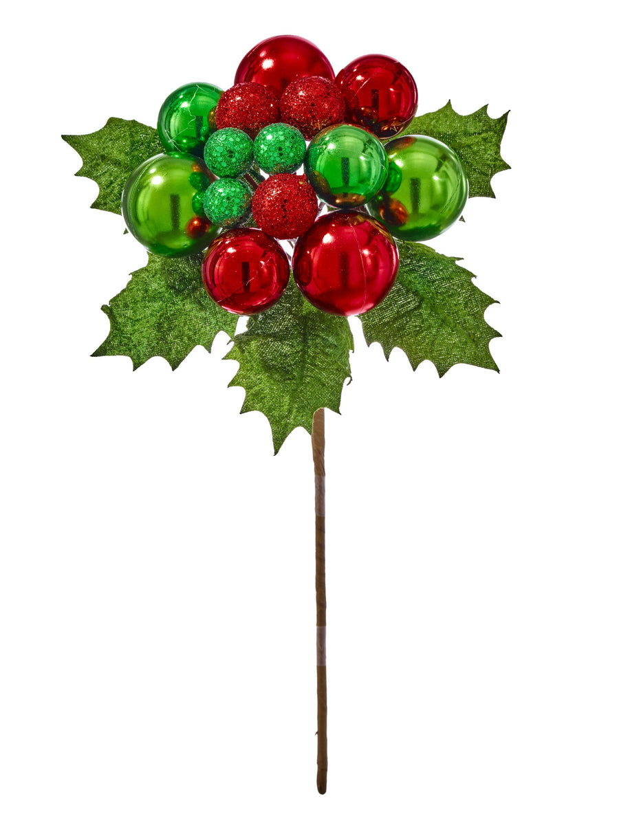 15" Holly Mm Ball Pick
