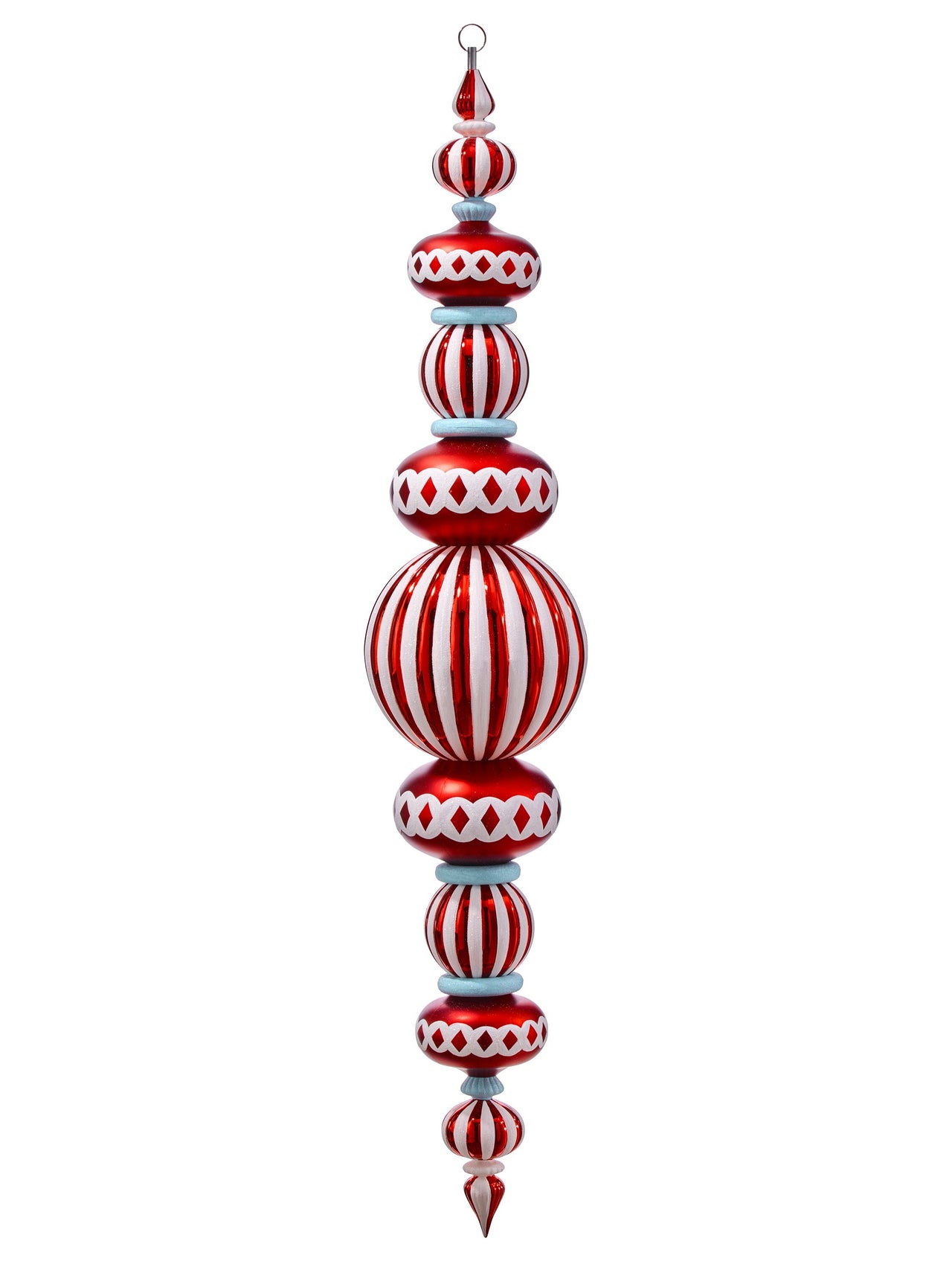 42" Vp Mat/Shiny Hanging Finial